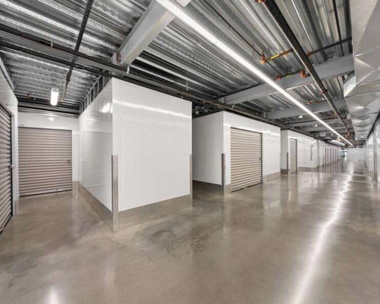 Darien storage facility with secure self-storage units